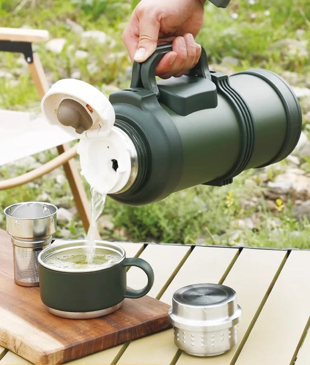 316 Stainless Steel Big Capacity Thermos Bottle 3L Outdoor Travel Coffee Mugs Thermal Vaccum Water Bottle Thermal Mug