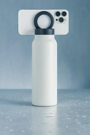 Stainless Steel Water Bottle with Phone Holder