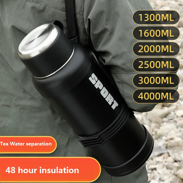 316 Stainless Steel Big Capacity Thermos Bottle 3L Outdoor Travel Coffee Mugs Thermal Vaccum Water Bottle Thermal Mug