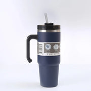 20Oz/30Oz Stainless Steel Vacuum Flask with Straw Car Thermal Cup Keeps Cold and Heat Thermal Mug Travel Thermal Water Bottle