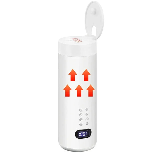 400ML Electric Water Cup Intelligent Boiling Cup Electric Cup Multifunctional Health Cup Portable Boiling Electric Kettle